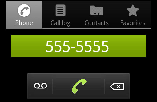 Tapping on a properly formatted phone number opens dialer in smart phones